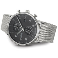 Thumbnail for Analogue Watch - Junghans Form C Chronoscope Men's Silver Watch 41/4877.44