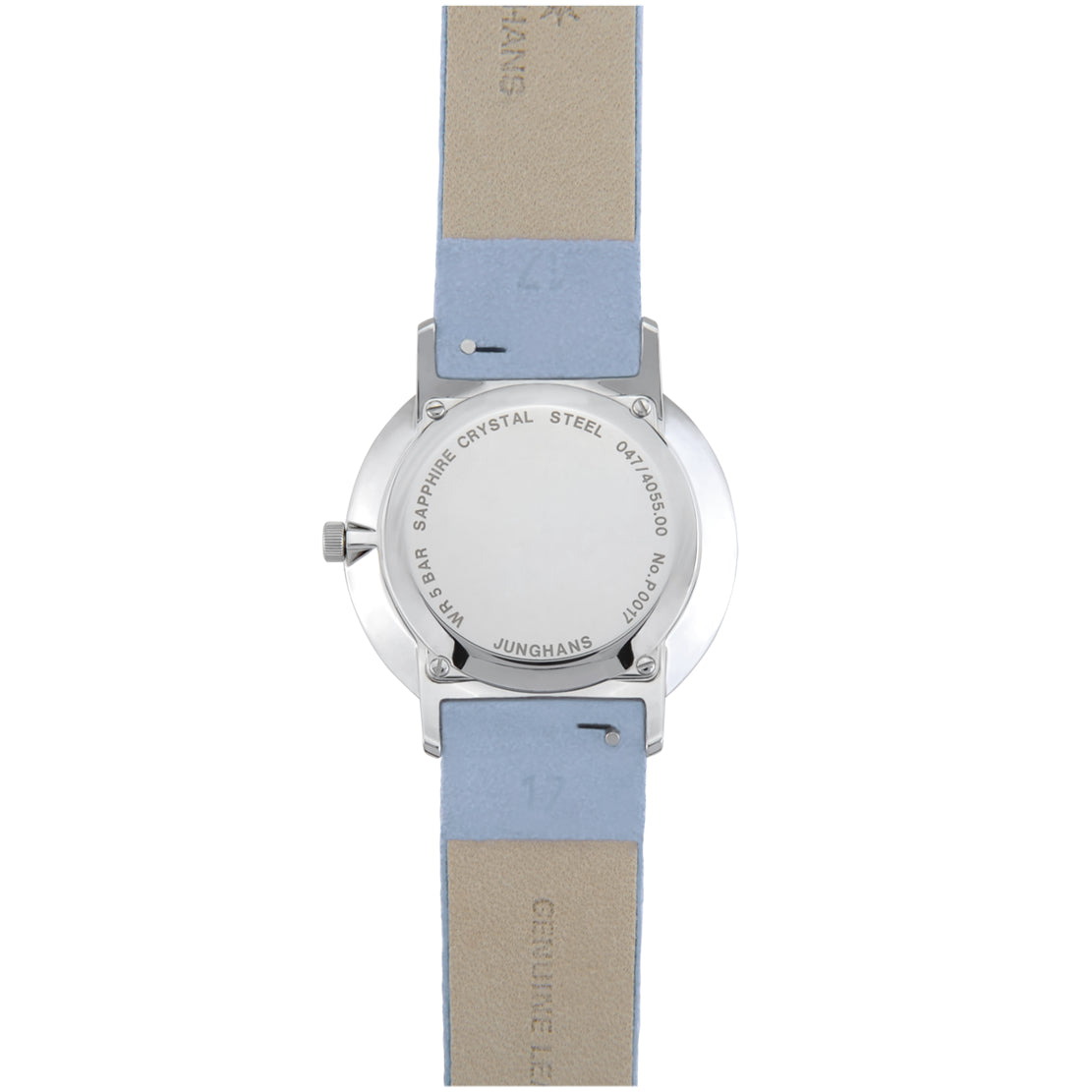 Analogue Watch - Junghans FORM Damen Ladies Blue Watch 47/4055.00