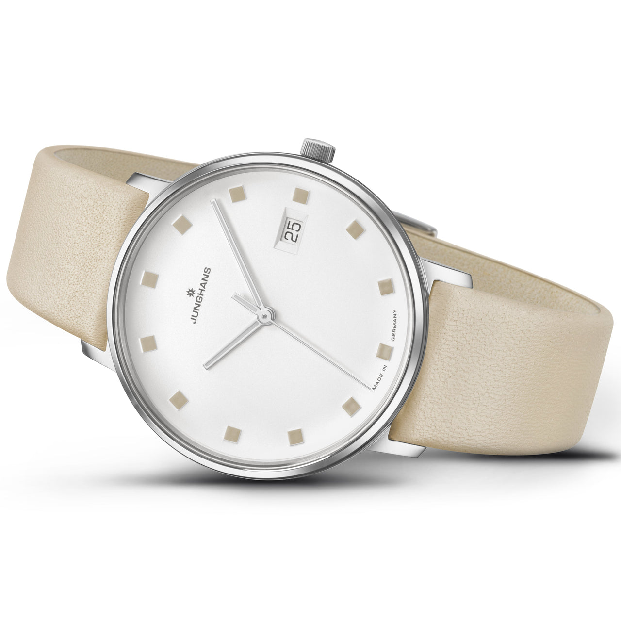 Analogue Watch - Junghans FORM Damen Ladies Cream Watch 47/4860.00