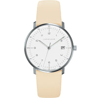 Thumbnail for Analogue Watch - Junghans Max Bill Damen Ladies Beige Watch 47/4252.02