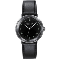 Thumbnail for Analogue Watch - Junghans Max Bill Handaufzug Unisex Black Watch 27/3702.02