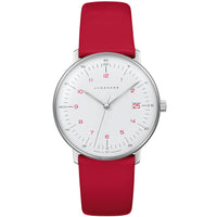 Thumbnail for Analogue Watch - Junghans Max Bill Lady Ladies Red Watch 47/4541.02