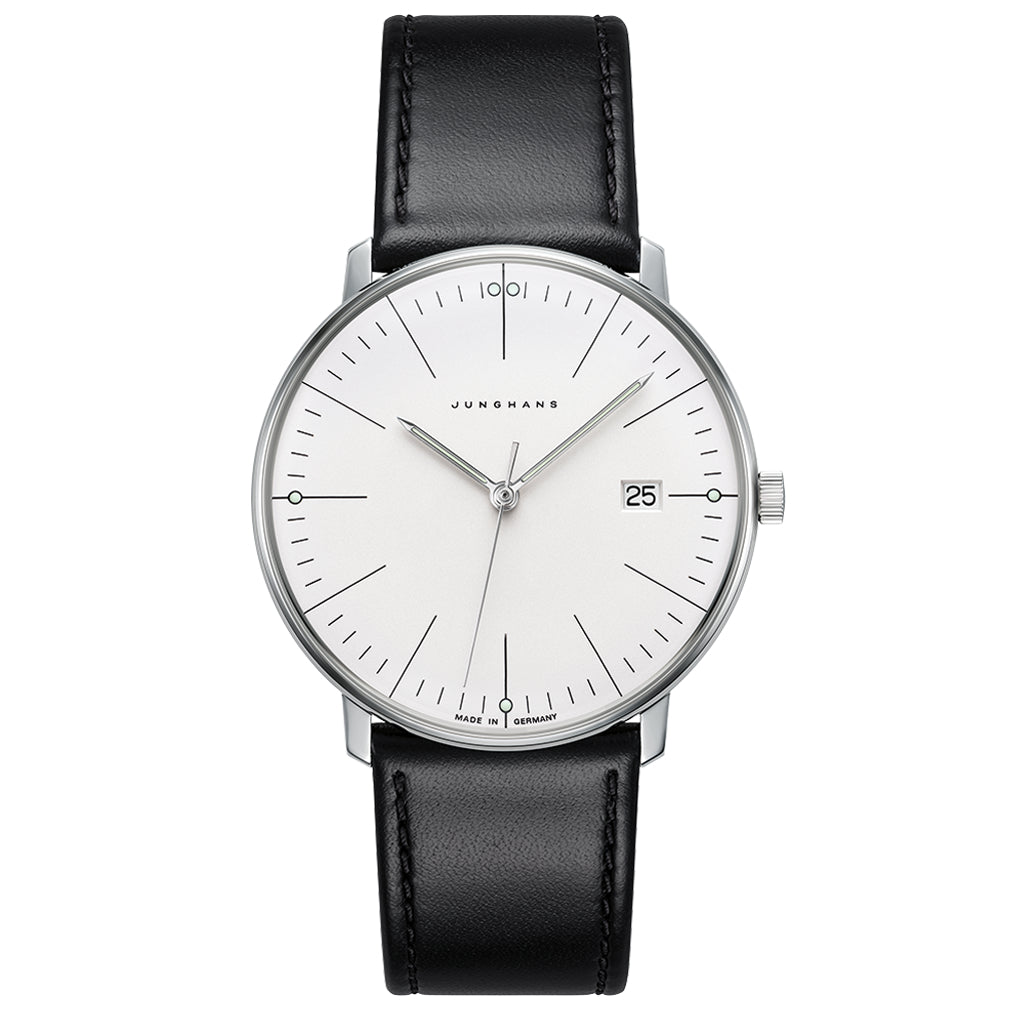 Analogue Watch - Junghans Max Bill Quartz Men's Black Watch 41/4817.02