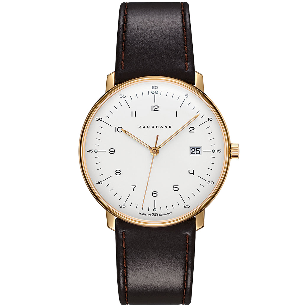 Analogue Watch - Junghans Max Bill Quartz Men's Brown Watch 41/7872.02