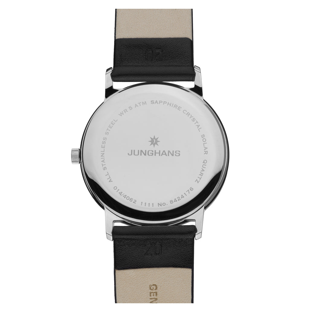 Analogue Watch - Junghans Milano Solar Men's Black Watch 14/4062.00