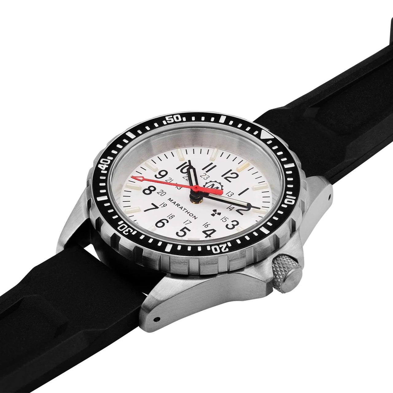 Analogue Watch - Marathon Arctic Edition Medium Diver's Quartz (MSAR Quartz) - 36mm White Dial No Government Markings Stainless Steel WW194027-WD