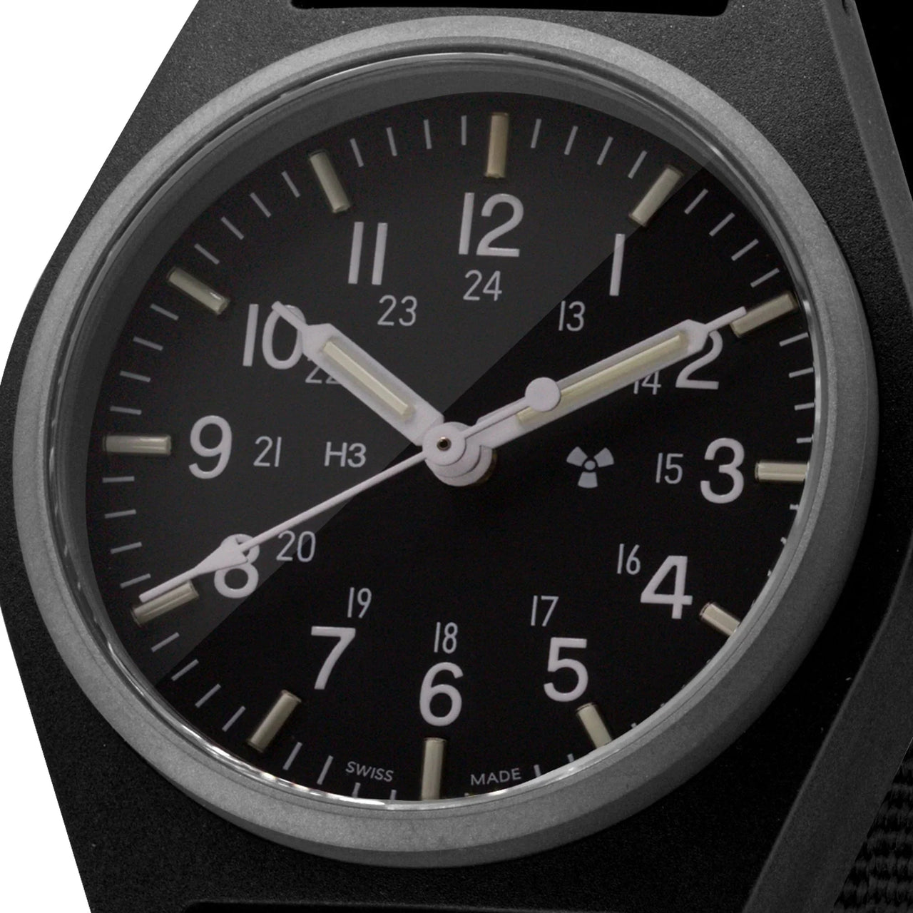 Analogue Watch - Marathon General Purpose Quartz (GPQ) - 34mm No Government Markings Black WW194004-BK-NGM