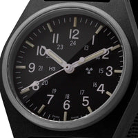 Thumbnail for Analogue Watch - Marathon General Purpose Quartz (GPQ) - 34mm No Government Markings Black WW194004-BK-NGM