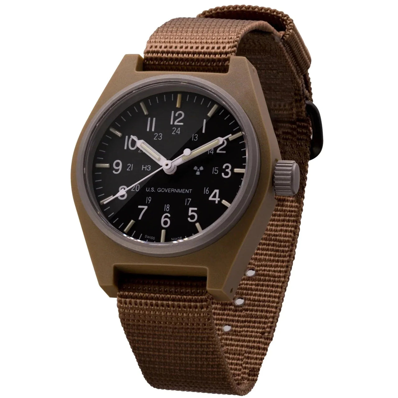 Analogue Watch - Marathon General Purpose Quartz (GPQ) - 34mm US Government Marked Desert Tan WW194004-DT