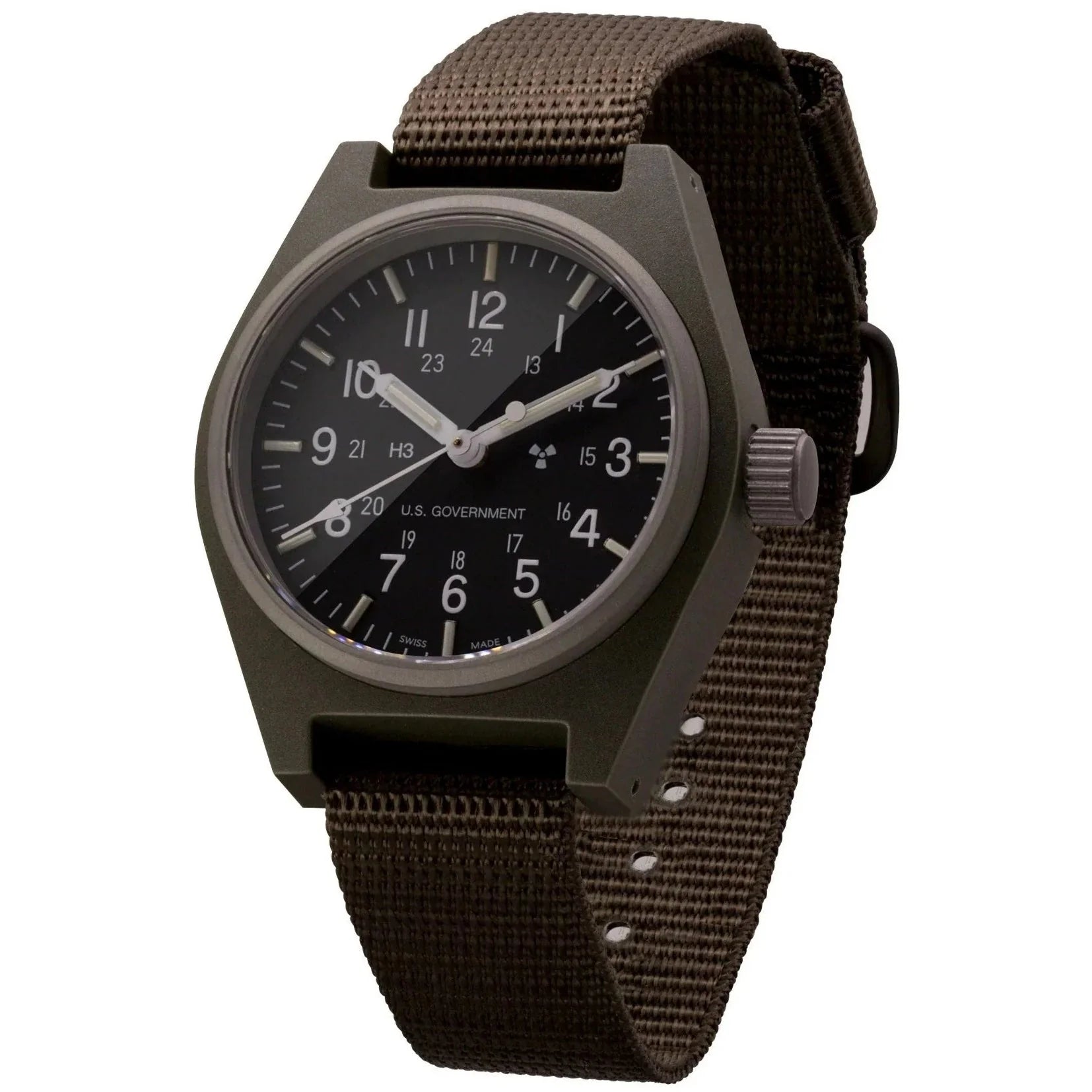 Analogue Watch - Marathon General Purpose Quartz (GPQ) - 34mm US Government Marked Sage Green WW194004SG