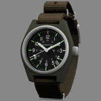 Thumbnail for Analogue Watch - Marathon General Purpose Quartz With Date (GPQ) - 34mm No Government Markings Sage Green WW194015-SG-NGM