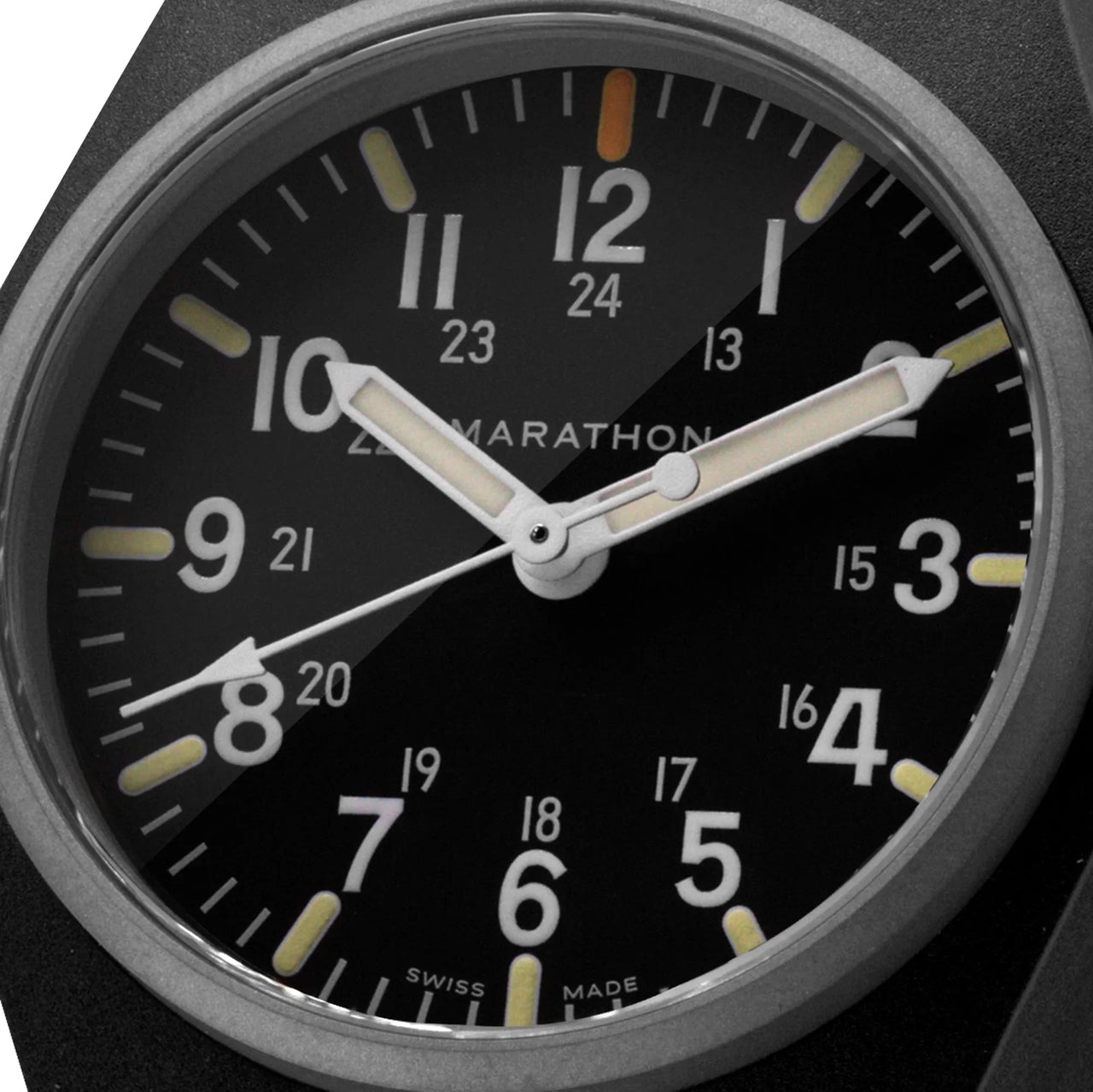 Analogue Watch - Marathon General Purpose Quartz With MaraGlo (GPQ) - 34mm No Government Markings Black WW194009-BK-NGM