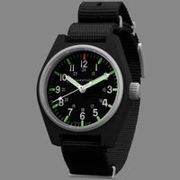 Thumbnail for Analogue Watch - Marathon General Purpose Quartz With MaraGlo (GPQ) - 34mm No Government Markings Black WW194009-BK-NGM