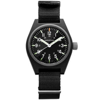 Thumbnail for Analogue Watch - Marathon General Purpose Quartz With MaraGlo (GPQ) - 34mm No Government Markings Black WW194009-BK-NGM