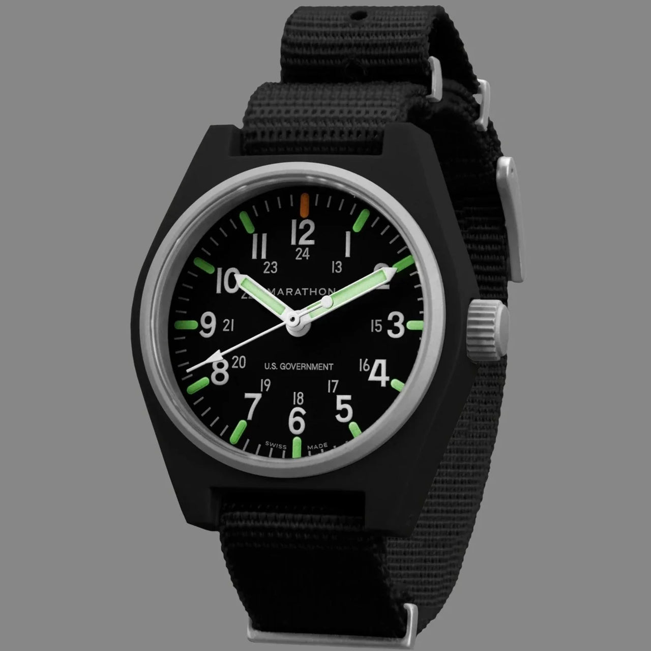 Analogue Watch - Marathon General Purpose Quartz With MaraGlo (GPQ) - 34mm US Government Marked Black WW194009BK