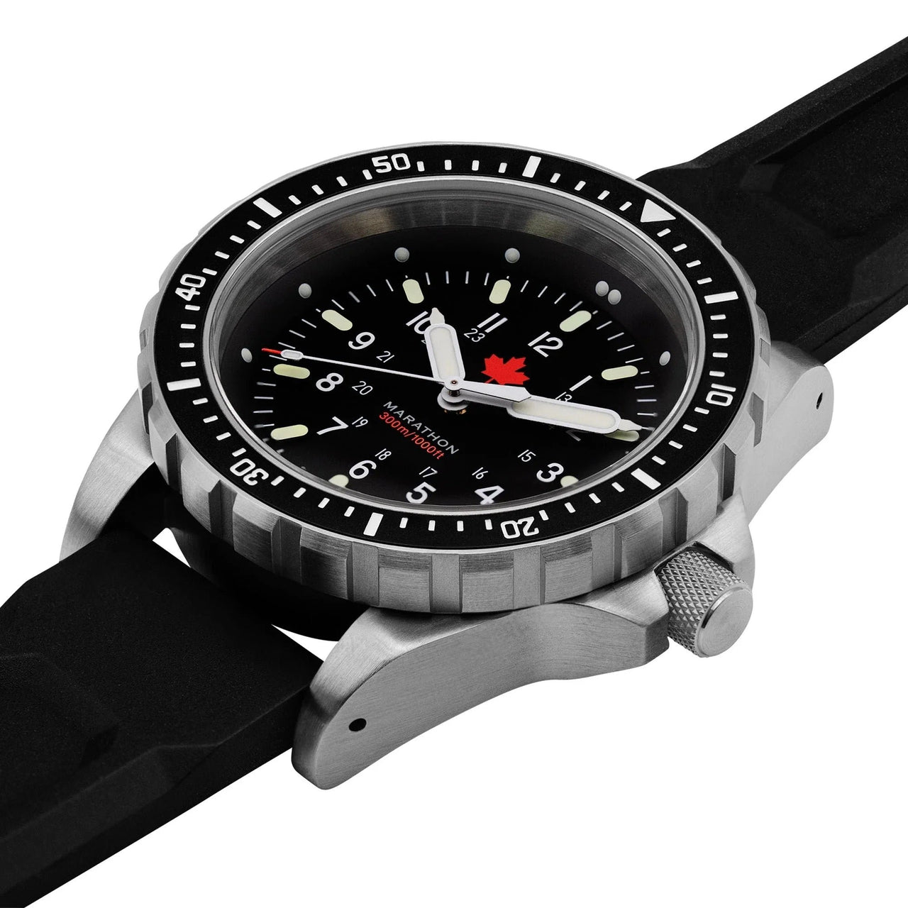 Marathon Jumbo Diver's Quartz (JSAR) - 46mm Maple Leaf dial Limited Edition Stainless Steel WW194018MPL