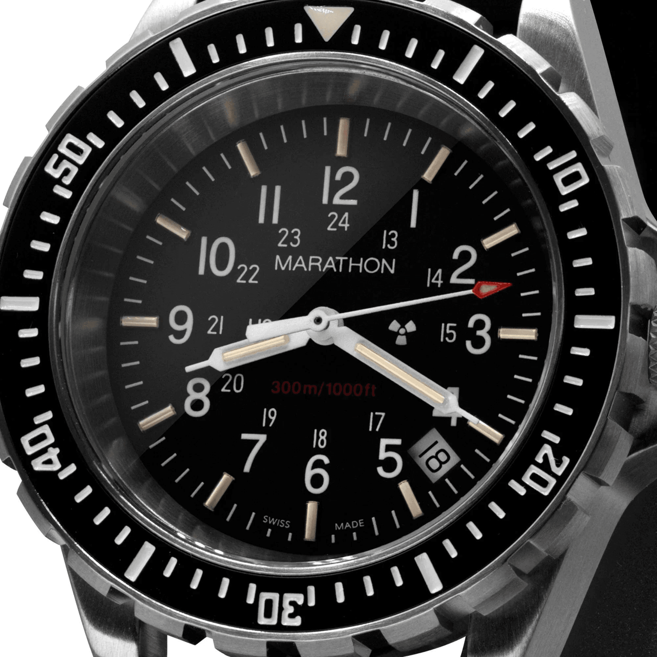 Marathon Large Diver's Quartz (TSAR) - 41mm No Government Markings Stainless Steel WW194007-NGM