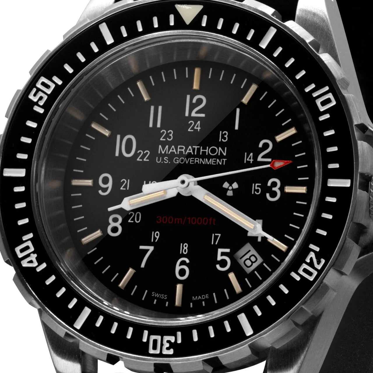 Analogue Watch - Marathon Large Diver's Quartz (TSAR) - 41mm US Government Marking Stainless Steel WW194007