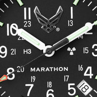 Thumbnail for Analogue Watch - Marathon Official USAF™ Officer's Watch With Date (GPQ) 39mm  US Air Force Marked Black WW194015SS-USAF