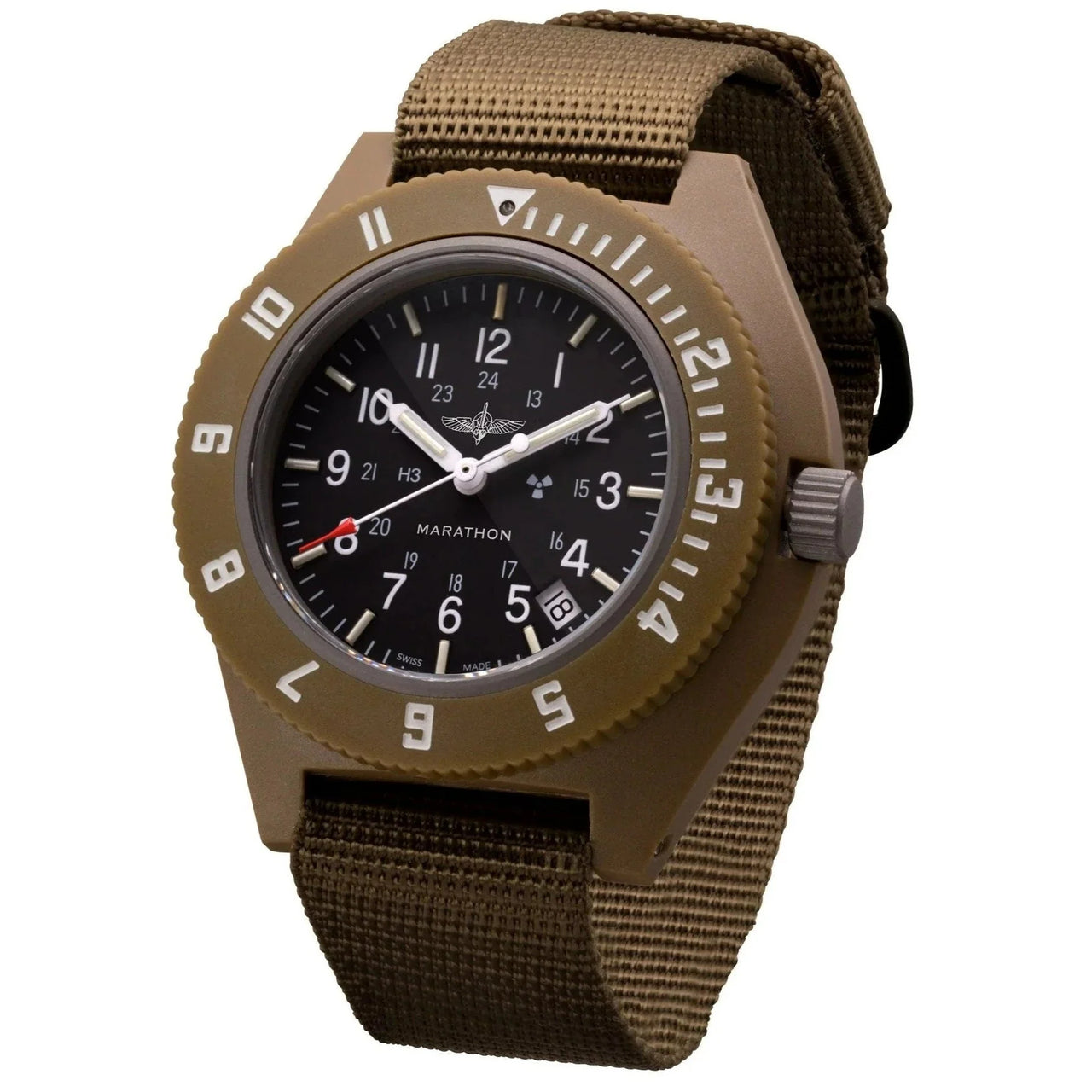 Analogue Watch - Marathon Pilot's Navigator With Date - 41mm IDF Duvdevan Desert Tan WW194013-S-DT-G