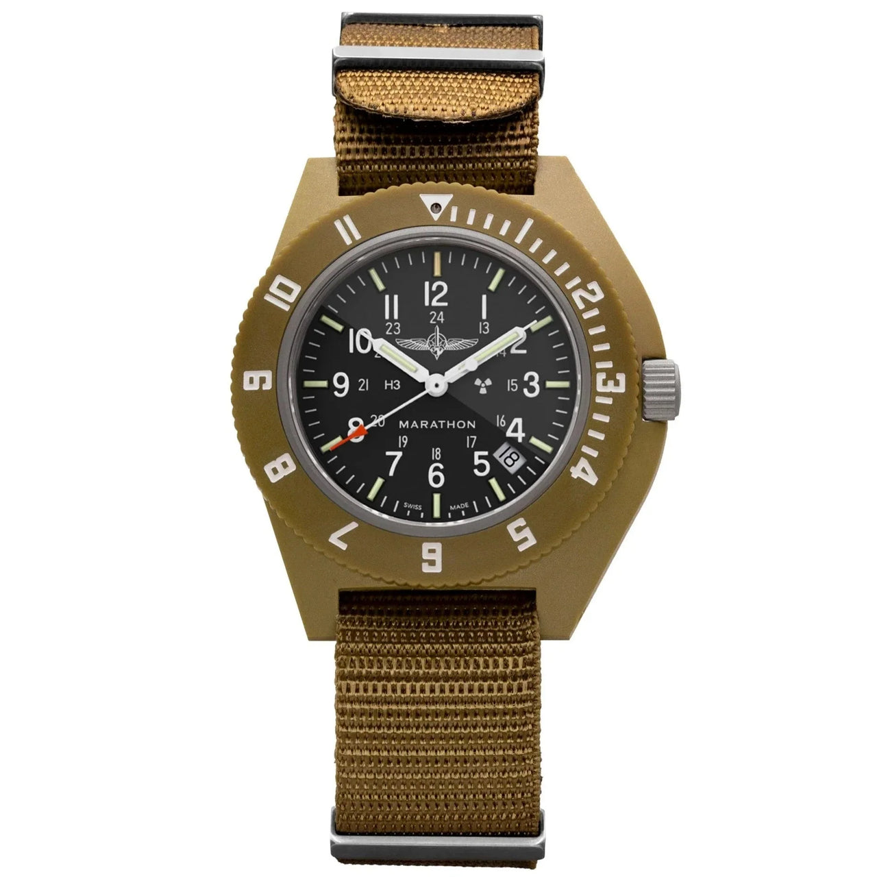 Analogue Watch - Marathon Pilot's Navigator With Date - 41mm IDF Duvdevan Desert Tan WW194013-S-DT-G