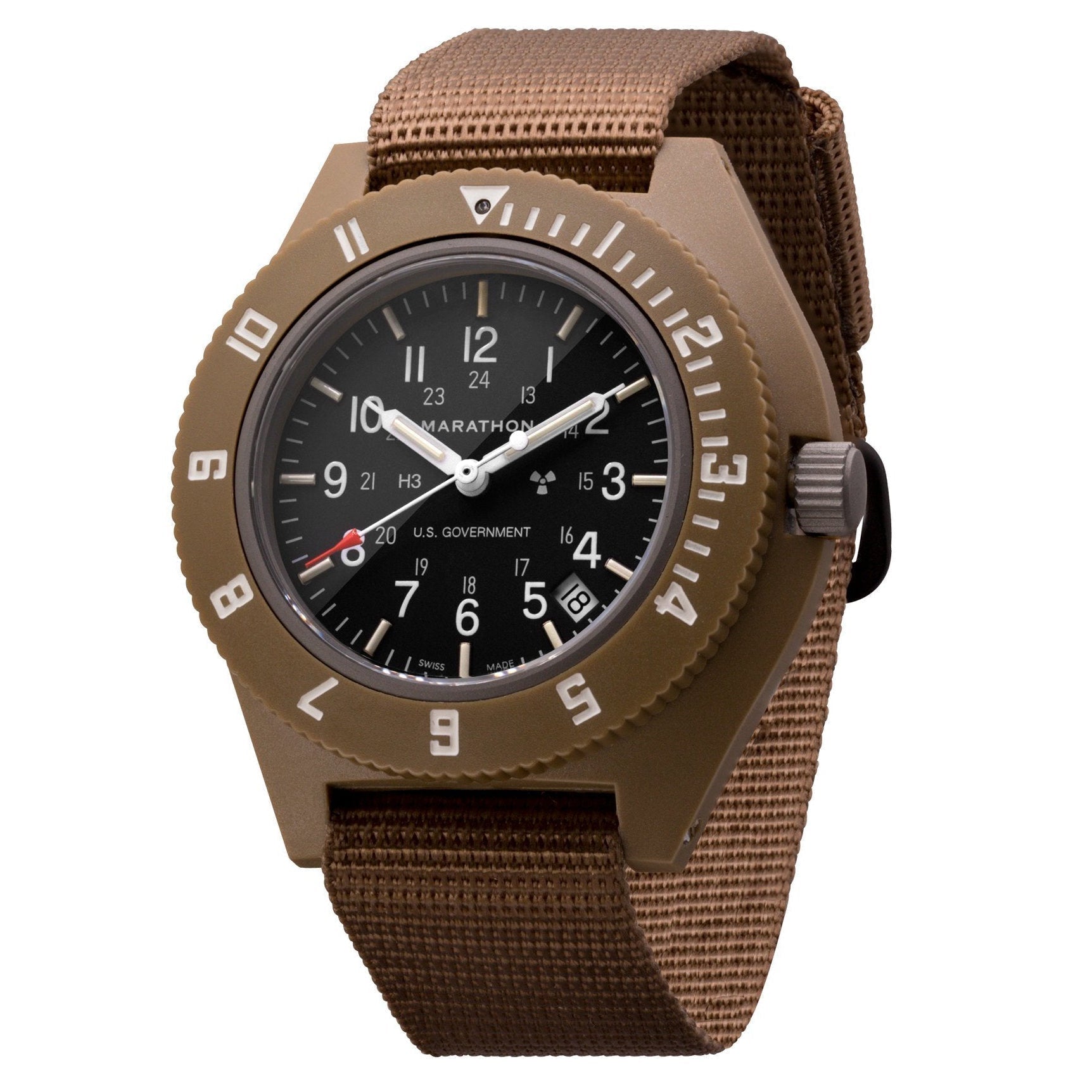 Analogue Watch - Marathon Pilot's Navigator With Date - 41mm US Government Markings Desert Tan WW194013-S-DT-B