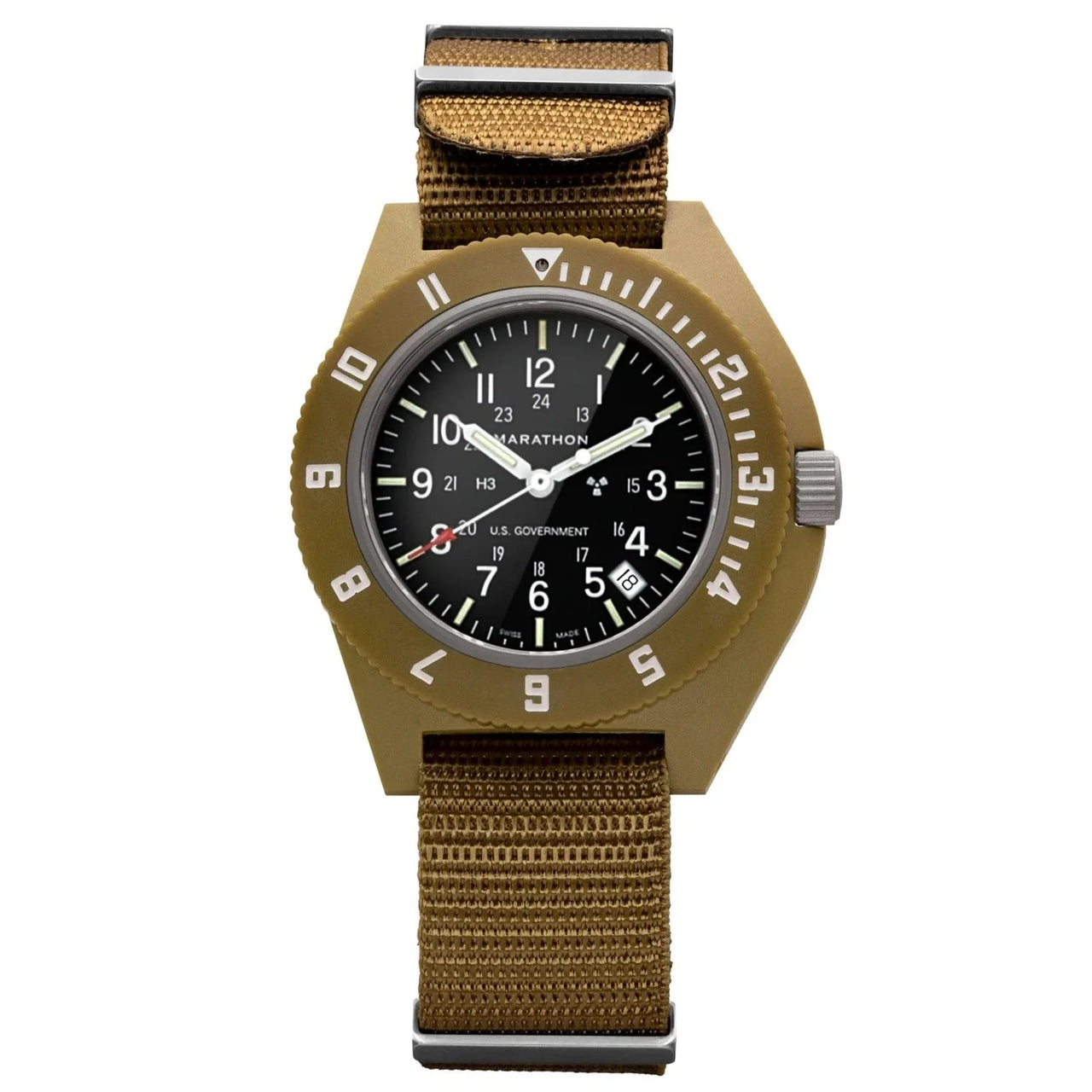 Analogue Watch - Marathon Pilot's Navigator With Date - 41mm US Government Markings Desert Tan WW194013-S-DT-B