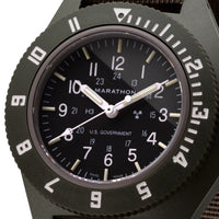 Thumbnail for Analogue Watch - Marathon Sage Green Pilot's Navigator - 41mm - US Government Marked Ballistic Nylon Sage Green WW194001-S-SG-B