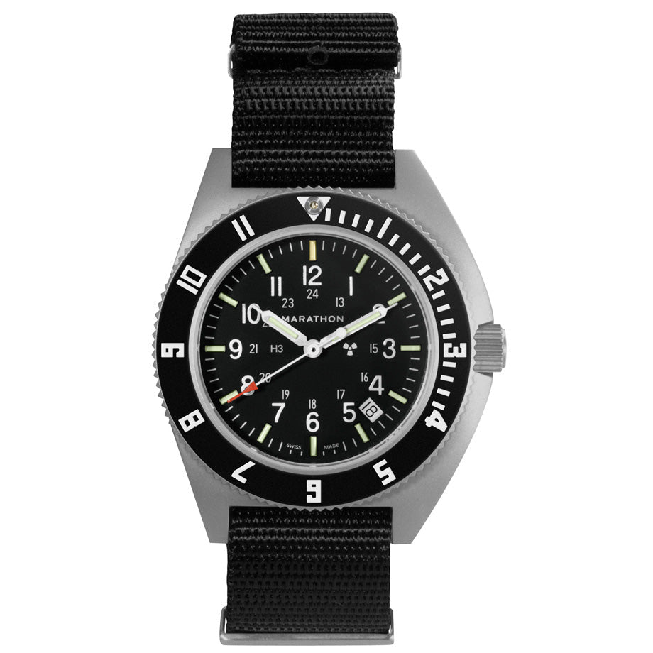 Analogue Watch - Marathon SSNAV-D Steel Navigator With Date - 41mm - No Government Markings Defstan Nylon WW194013GG-0103