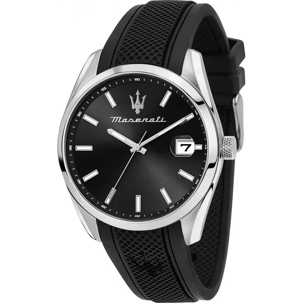 Analogue Watch - Maserati Attrazione Men's Black Watch R8851151004
