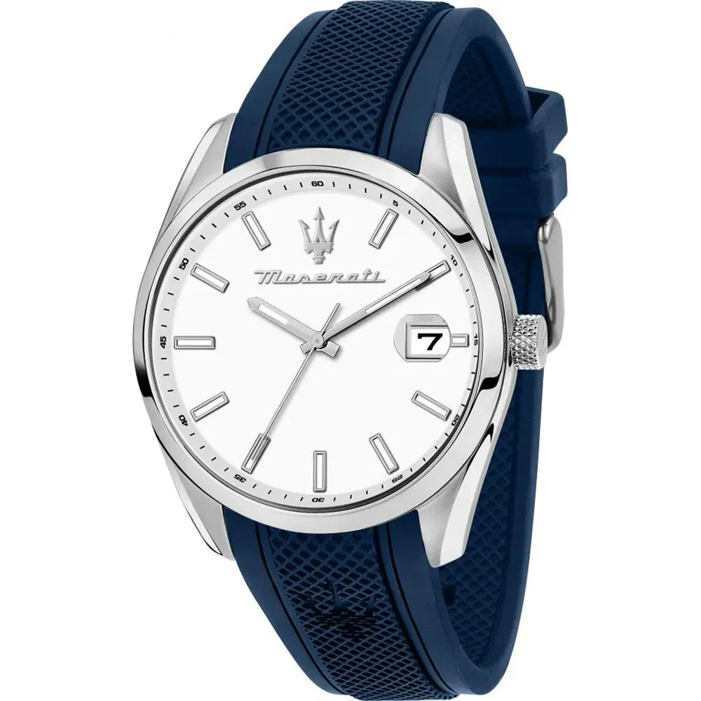 Analogue Watch - Maserati Attrazione Men's Blue Watch R8851151007