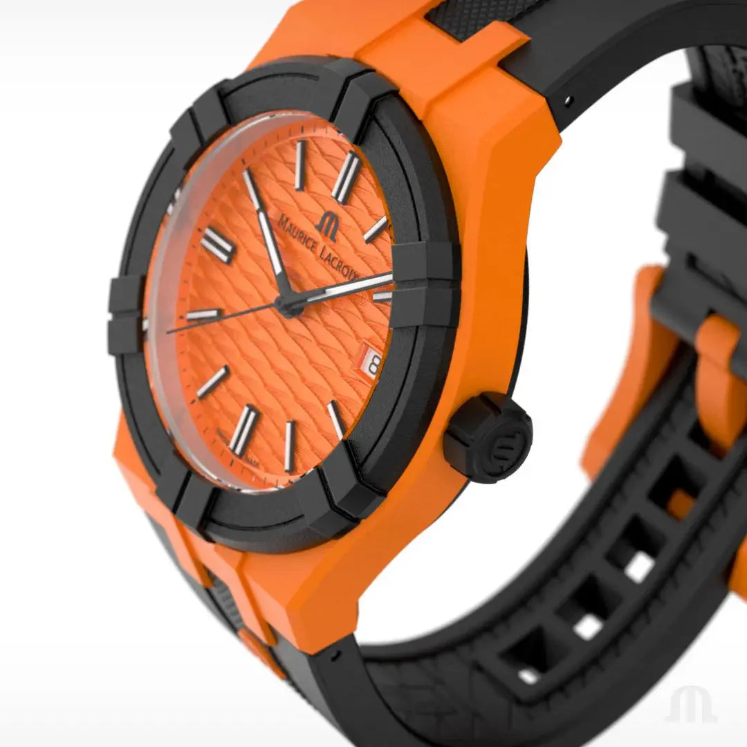 Analogue Watch - Maurice Lacroix AIKON #tide Orange Watch AI2008-50050-300-0