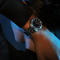 Thumbnail for Analogue Watch - Maurice Lacroix Ladies Black Diamond Aikon Watch AI1106-SS002-350-1