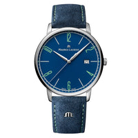 Thumbnail for Analogue Watch - Maurice Lacroix Men's Blue Eliros Date Quartz  Watch EL1118-SS00E-420-C