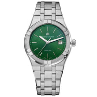 Thumbnail for Analogue Watch - Maurice Lacroix Men's Green Aikon Quartz Watch AI1108-SS002-630-1