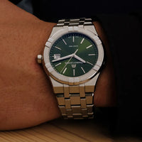 Thumbnail for Analogue Watch - Maurice Lacroix Men's Green Aikon Quartz Watch AI1108-SS002-630-1