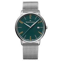 Thumbnail for Analogue Watch - Maurice Lacroix Men's Green Eliros Date Quartz Watch EL1118-SS006-620-1