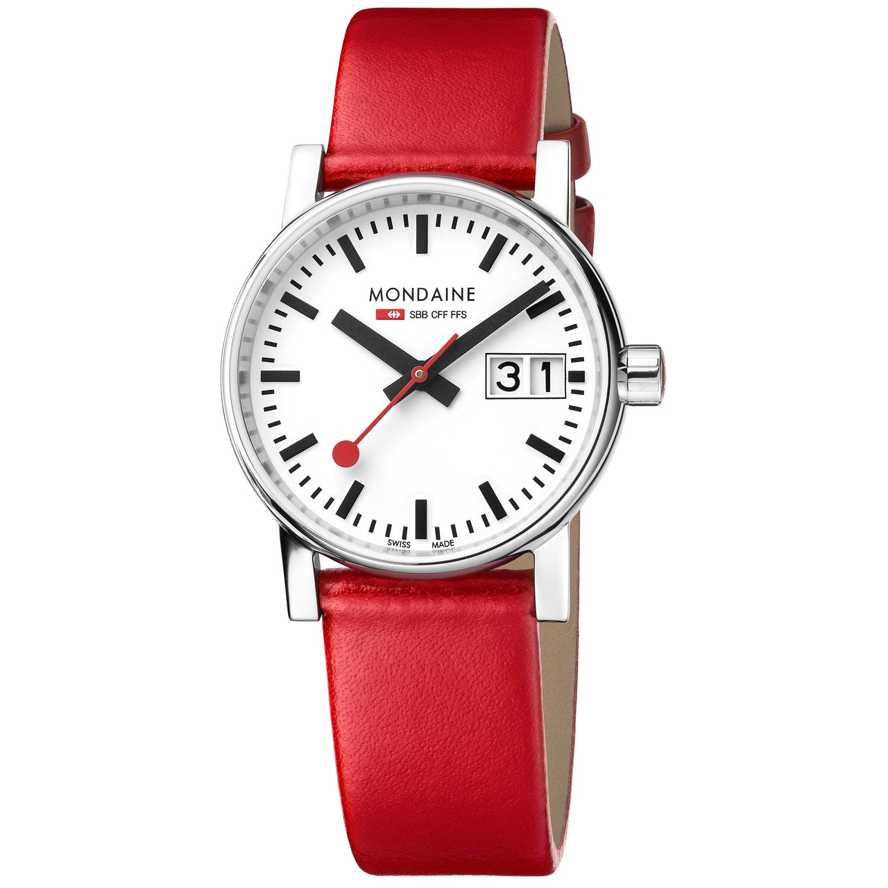 Analogue Watch - Mondaine Evo2 Ladies White Watch MSE.30210.LC