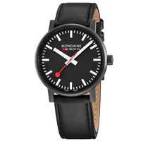 Thumbnail for Analogue Watch - Mondaine Evo2 Unisex Black Watch MSE.40121.LB