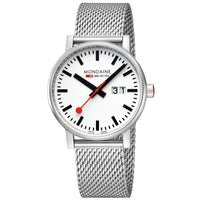 Thumbnail for Analogue Watch - Mondaine Evo2 Unisex White Watch MSE.40210.SM