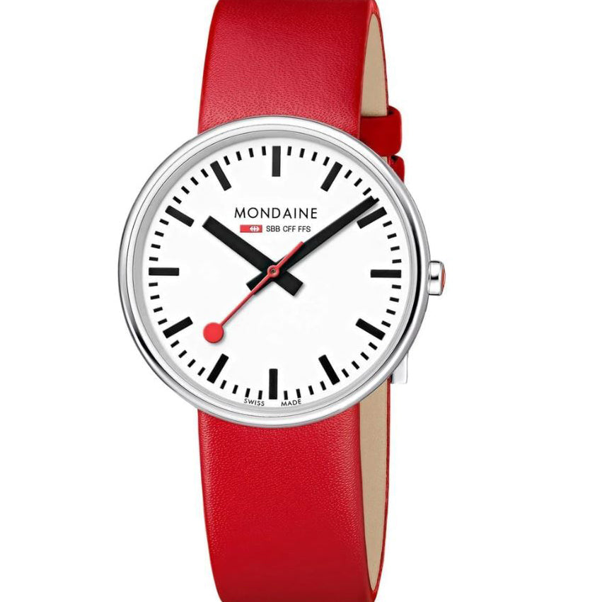 Analogue Watch - Mondaine Mini Giant Ladies White Watch MSX.3511B.LC
