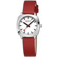 Thumbnail for Analogue Watch - Mondaine Petite Cushion Square Ladies Black Watch MSL.31110.LCV