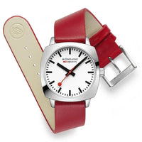 Thumbnail for Analogue Watch - Mondaine Petite Cushion Square Ladies Black Watch MSL.31110.LCV