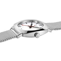 Thumbnail for Analogue Watch - Mondaine Petite Cushion Square Ladies Silver Watch MSL.31110.SM