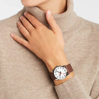 Thumbnail for Analogue Watch - Mondaine Simply Elegant Ladies Brown Watch A400.30351.12SBG