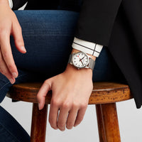 Thumbnail for Analogue Watch - Mondaine Simply Elegant Unisex White Watch A400.30351.16SBZ