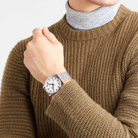 Thumbnail for Analogue Watch - Mondaine Simply Elegant Unisex White Watch A638.30350.16SBZ