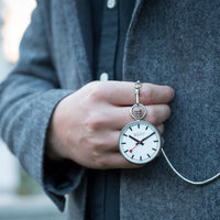 Thumbnail for Analogue Watch - Mondaine Unisex White Pocket Watch A660.30316.11SBB