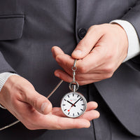 Thumbnail for Analogue Watch - Mondaine Unisex White Pocket Watch A660.30316.11SBB