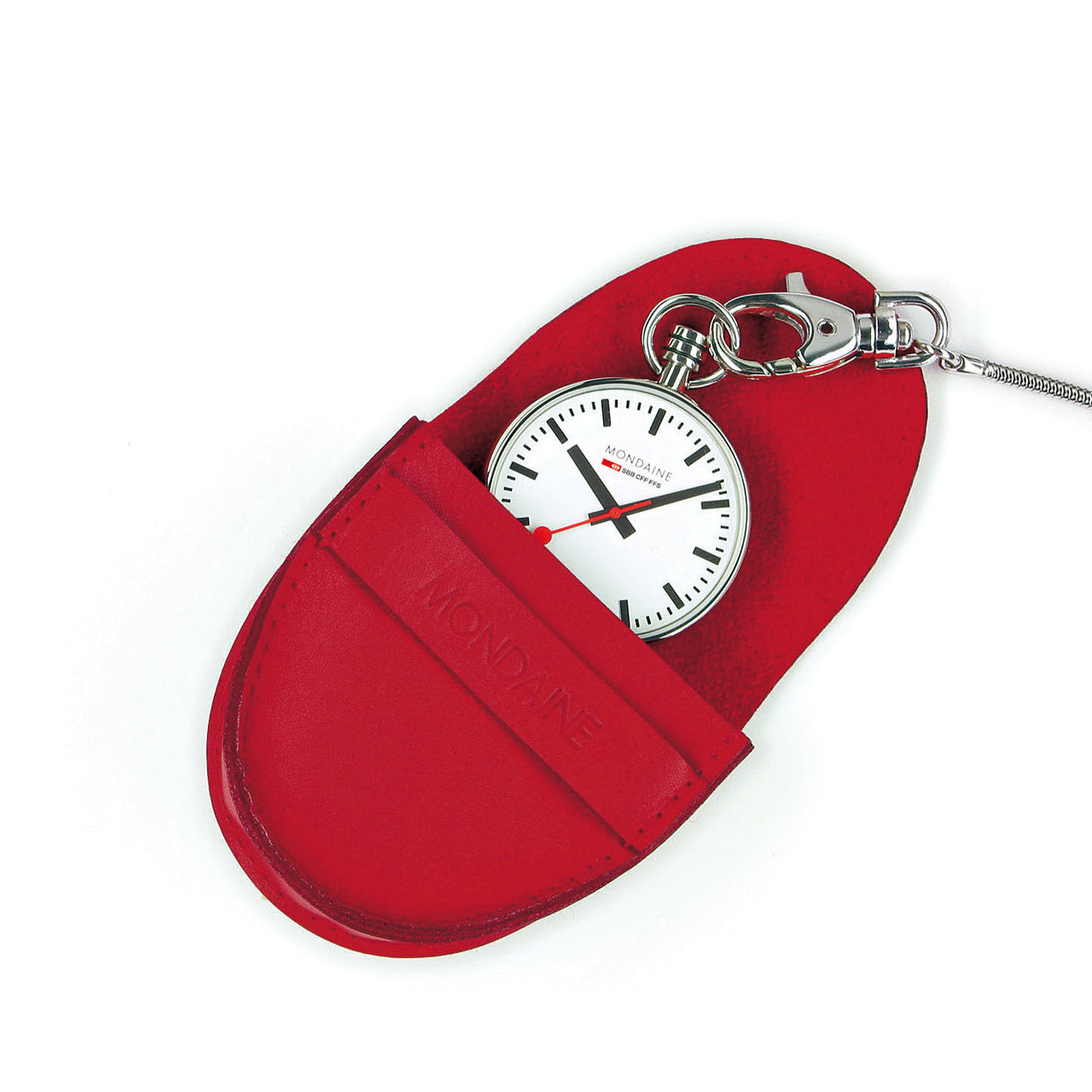 Analogue Watch - Mondaine Unisex White Pocket Watch A660.30316.11SBB
